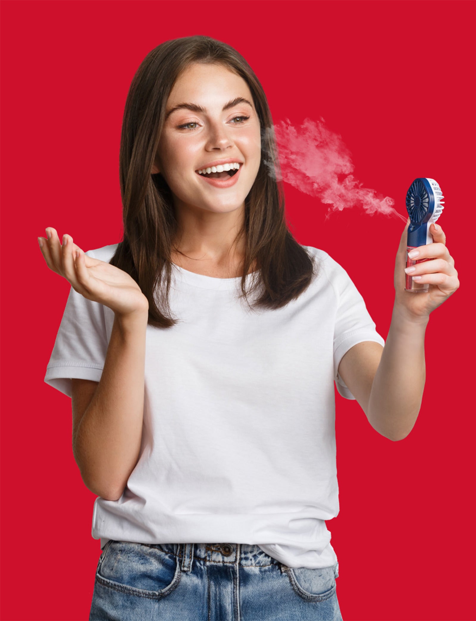 United We Swag 2-in-1 Rechargeable Misting Fan
