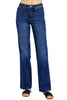 Judy Blue Womens Mid Rise Tummy Control Classic Straight Fit Jeans