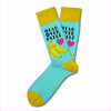 Two Left Feet Printed Adult Sock, Big Feet