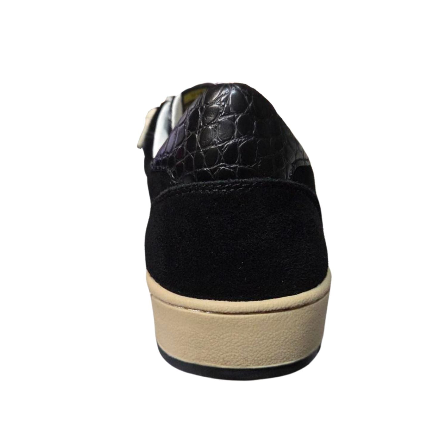 Vintage Havana Womens Next 12 Sneakers, Black/Black Croco