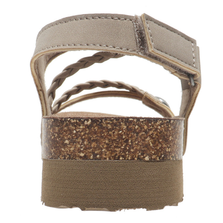 Outwoods Kids Prime-5 Hook and Loop Fashion Sandal, Taupe