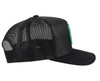 Hooey Mens Zenith Hybrid Bill, Flat or Curved Snapback Hat Cap, Black