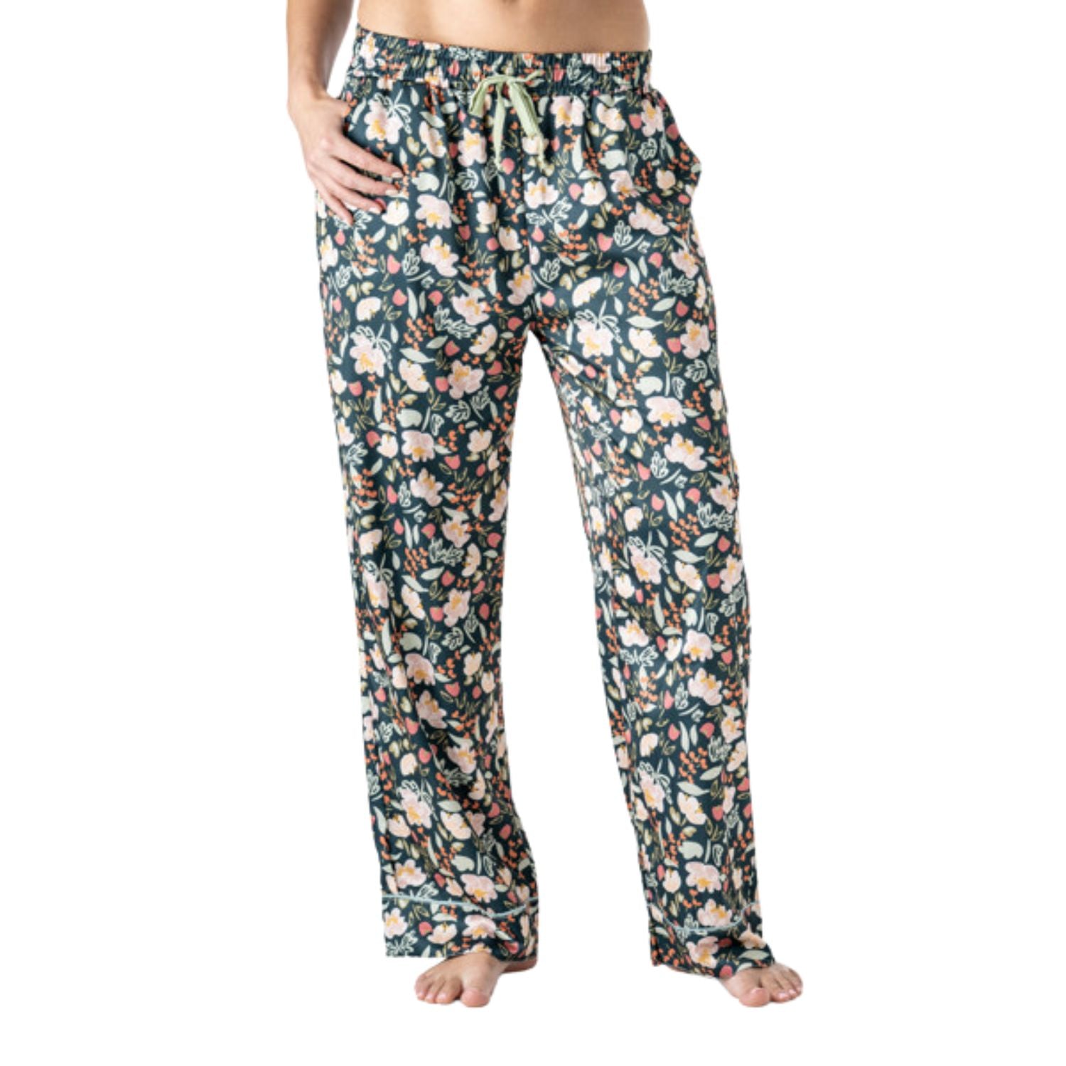 Hello Mello Bow So Lovely Satin Pajama Pant