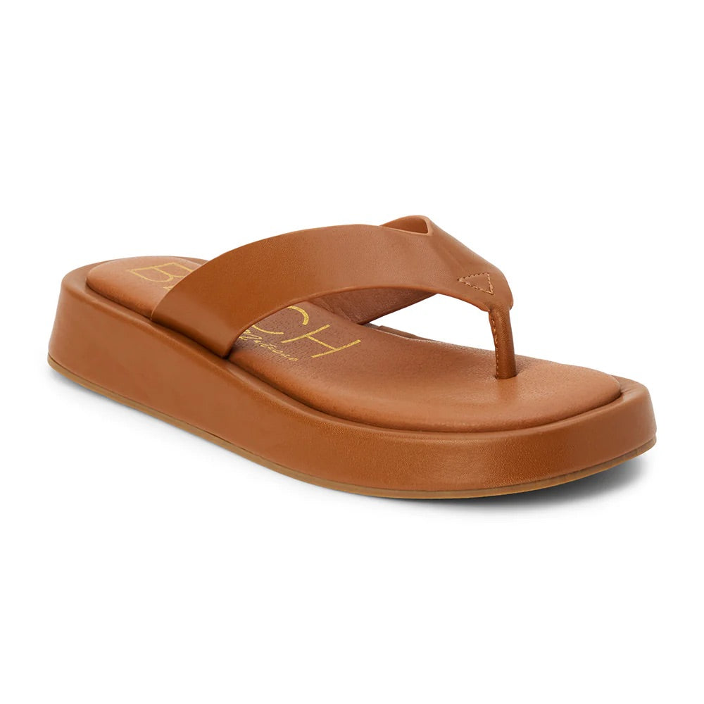 Beach by Matisse Footwear Mallorca Faux Leather Platform Flip Flop Sandal-Cognac