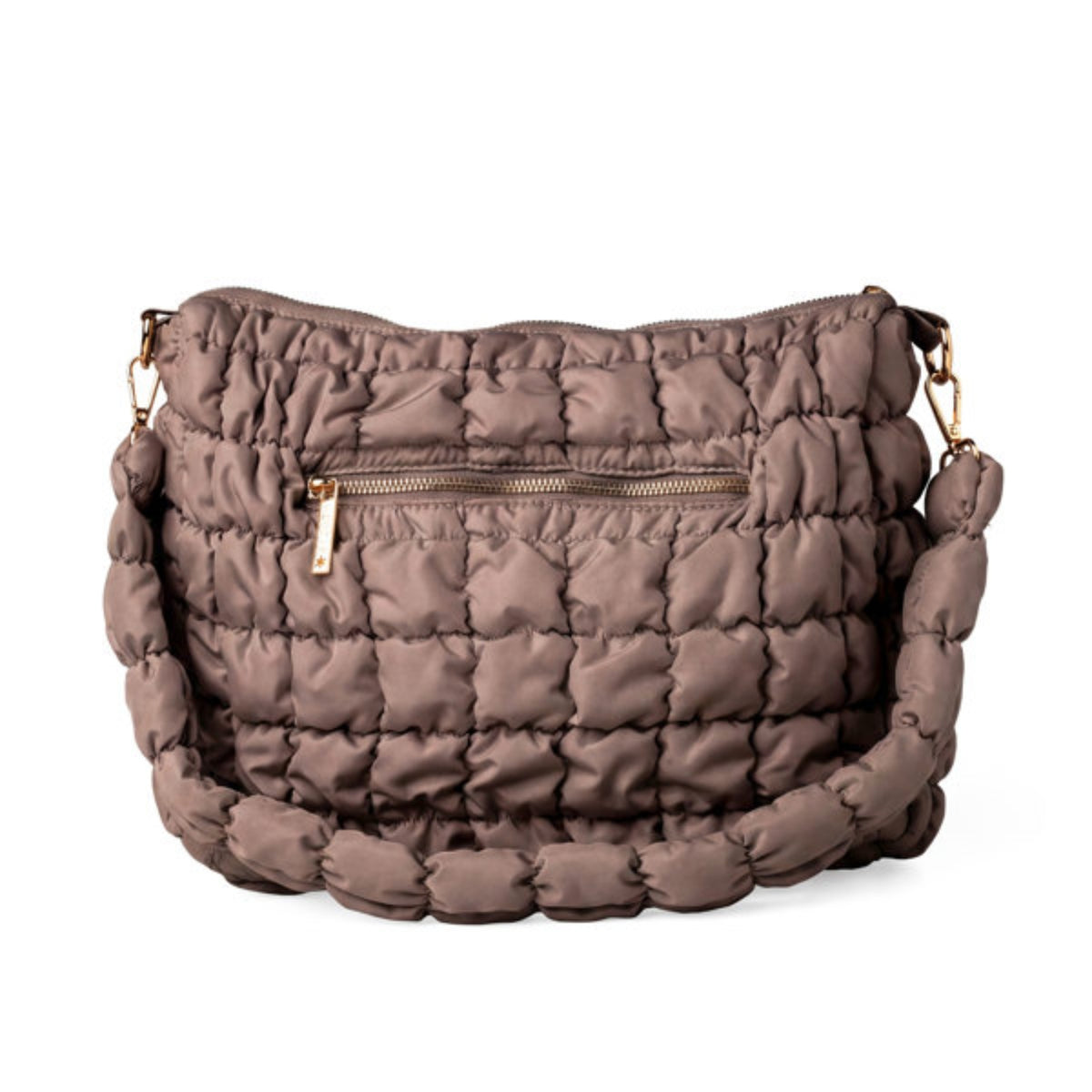 Kedzie Loft Women's Quilted Puffer Shoulder Bag with Removable Strap
