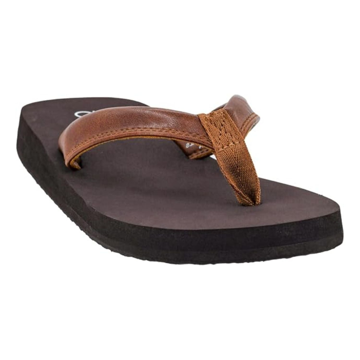 Corkys Womens Summer Plans Flip Flop Sandals, Cognac