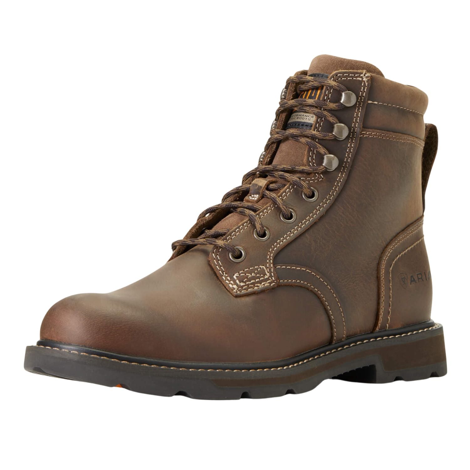 Ariat Mens Groundbreaker 6" Soft Toe Electrical Hazard Work Boots