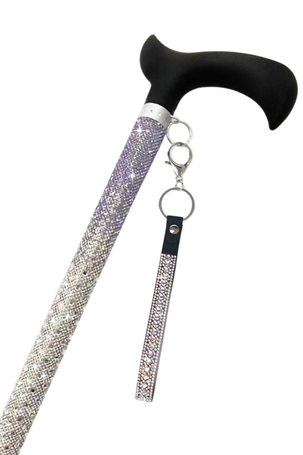 Jacqueline Kent Cupcake Collection Adjustable Crystal Rhinestone Cane, Mauve