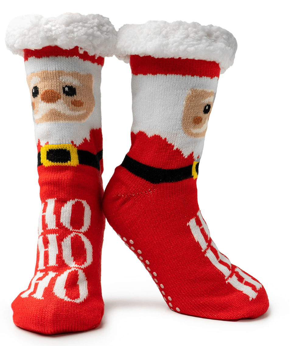 Two Left Feet Mistletoes Slipper Socks