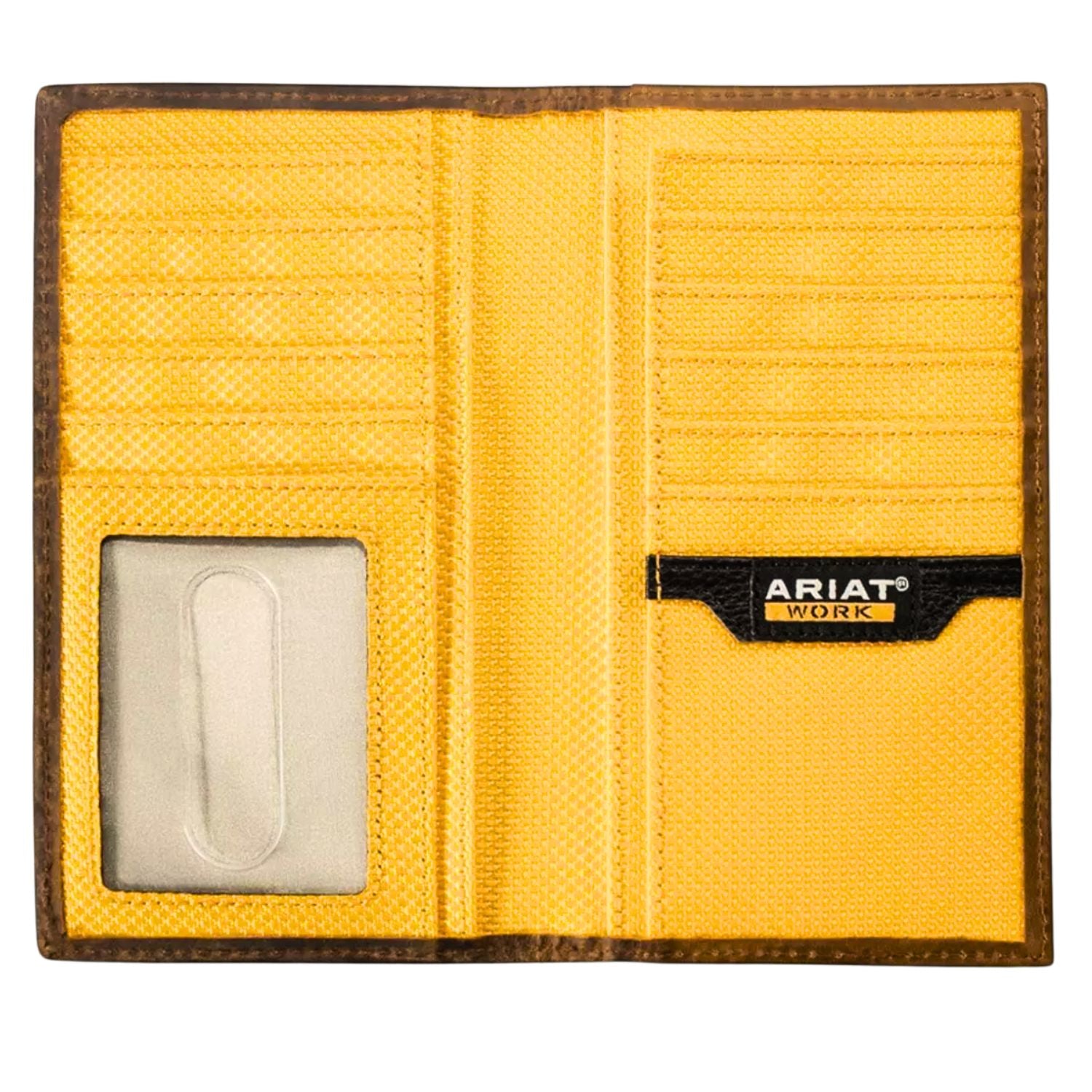 Ariat Work Mens Workman Incognito RFID Mesh Interior Rodeo Checkbook Wallet