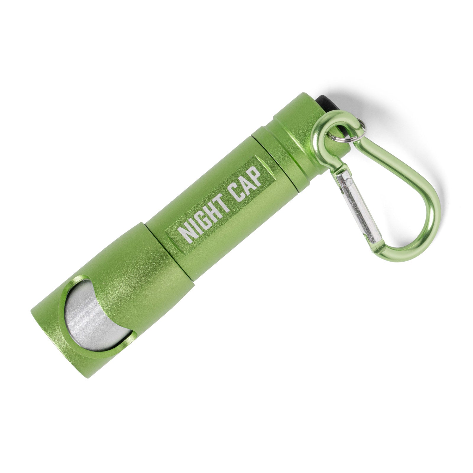 Bunk House Nightcap 2-in-1 Flashlight & Bottle Opener on a Carabiner