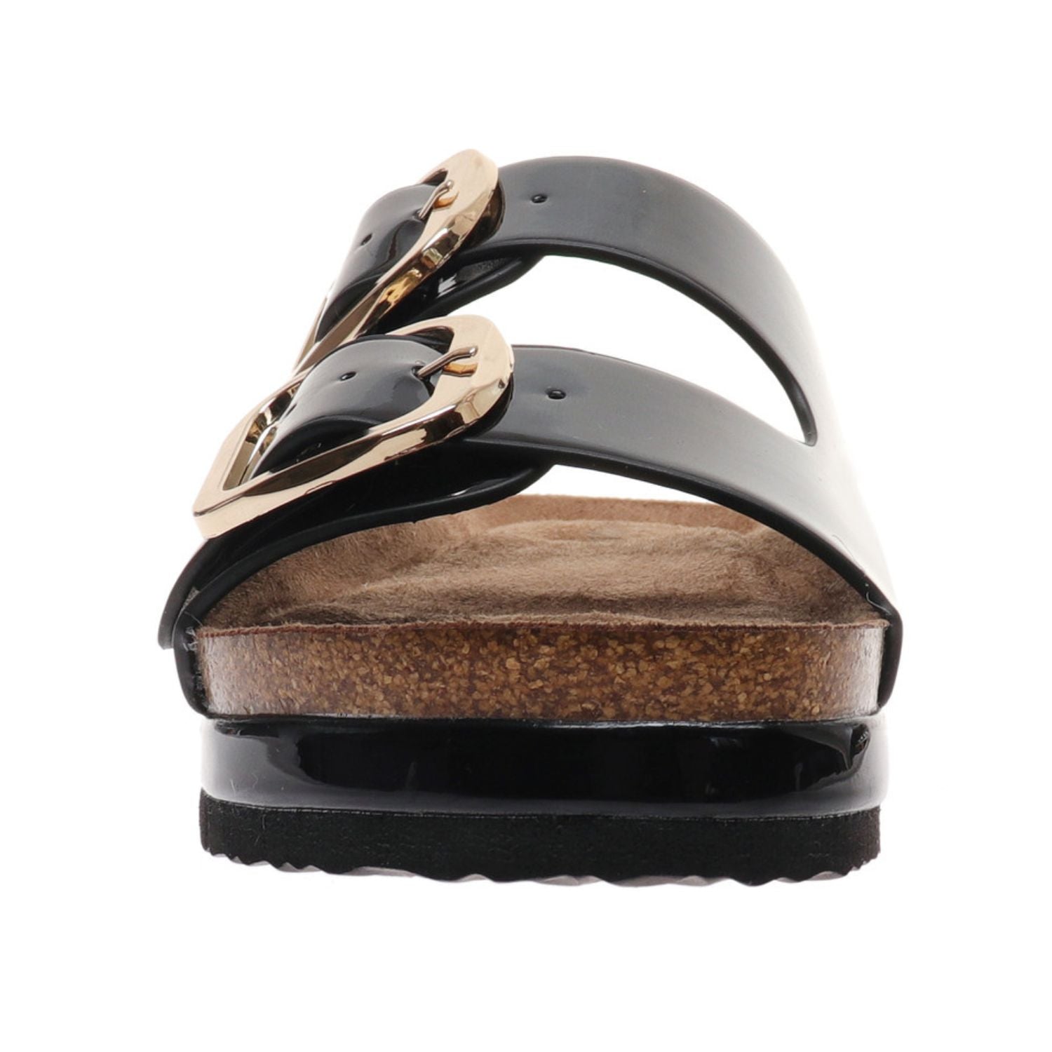 Outwoods Womens Joan-1 Slip On Slide Sandals, Black