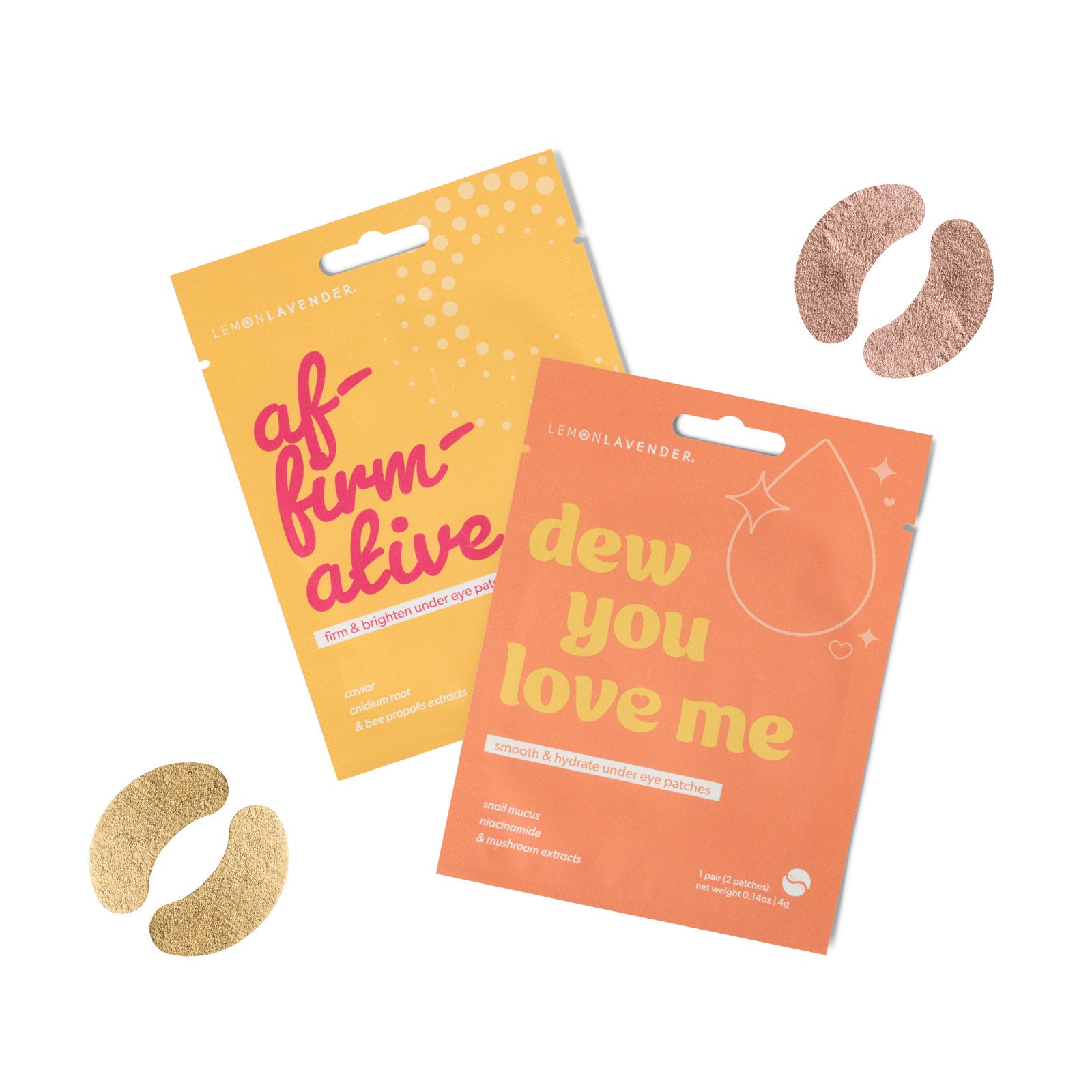Lemon Lavender Eye Candy Foil Under Eye Skincare Patches