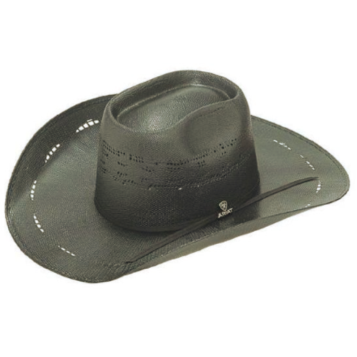 Ariat 4.25 in. American Bangora R-R2 Crossed Western Hat, Black - Size 7.25
