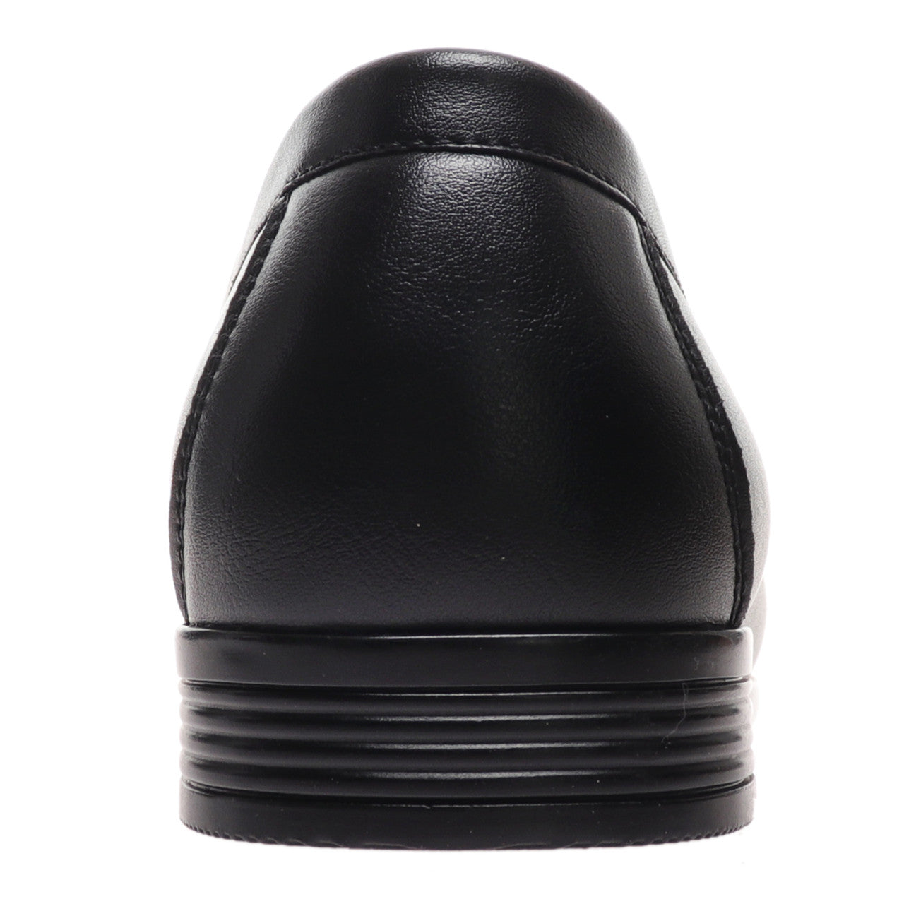 Marco Ferrara Mens Tripp-1 PU Leather Slip On Moccasin Casual Dress Shoes- Black