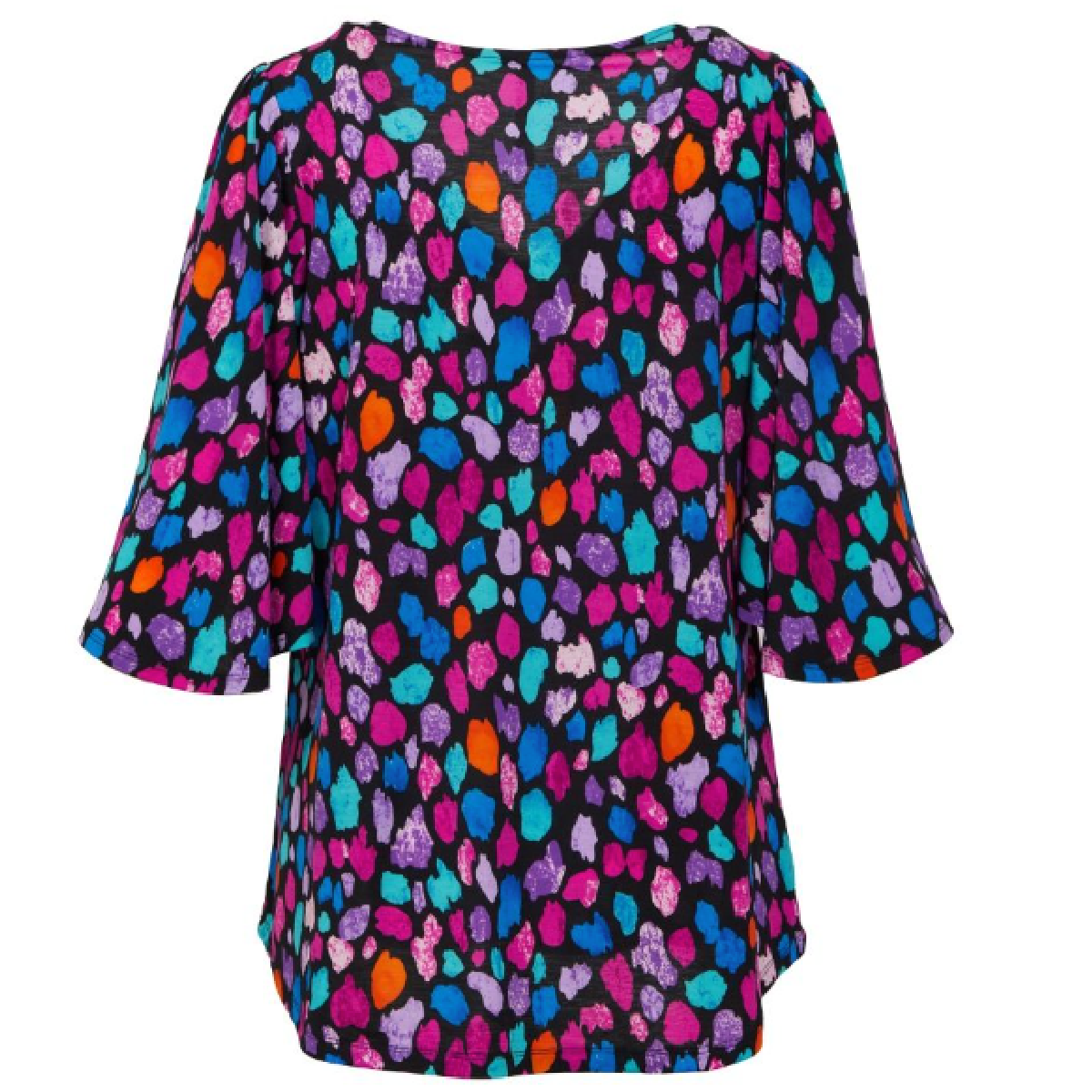 Dear Scarlett Women's CALI Blouse, V-Neck with High Low, S-3X