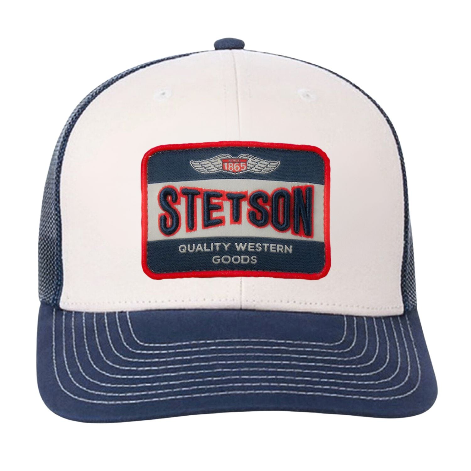 Stetson Quality Western Goods Patch Adjustable Snapback Trucker Cap Hat