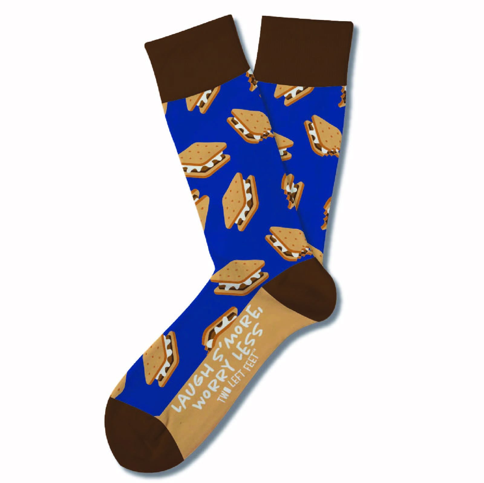 Two Left Feet Printed Adult Sock, Small Feet