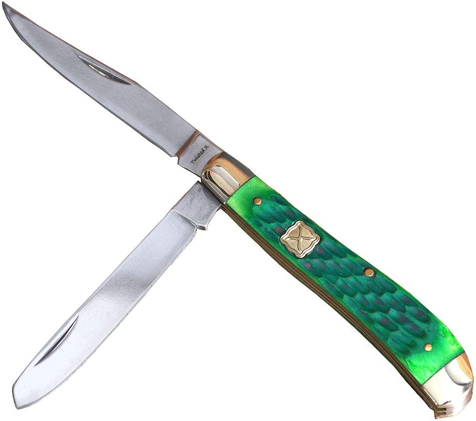 Twisted X Stainless Steel Double Blade Trapper Knife