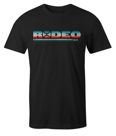 Hooey Youth Boys "Rodeo" Black T-Shirt with Serape