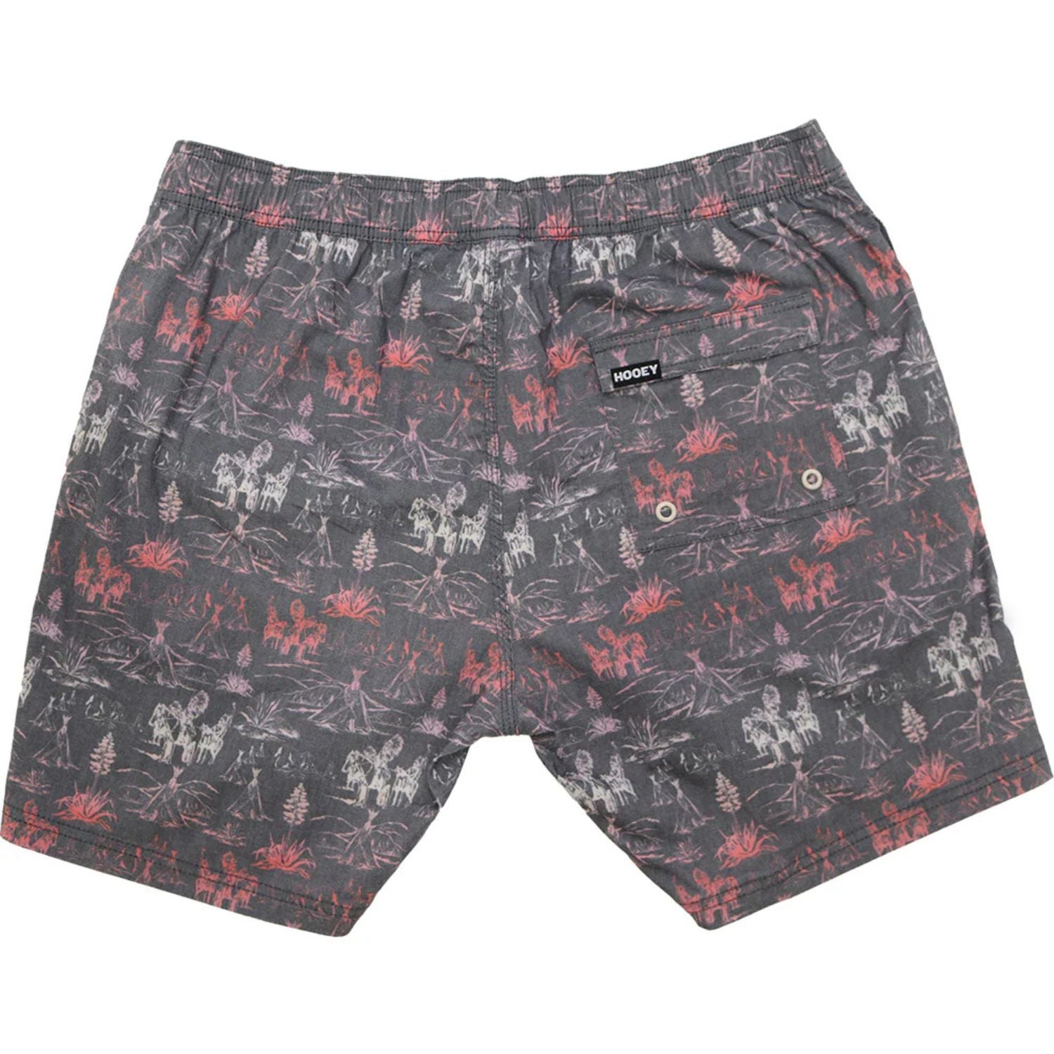 Hooey Youth Bigwake Puuku Charcoal Print Volley Board Short