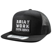Ariat Mens Ariat Work Logo Patch SnapSnap Flexible Adjustable Snapback Cap Hat