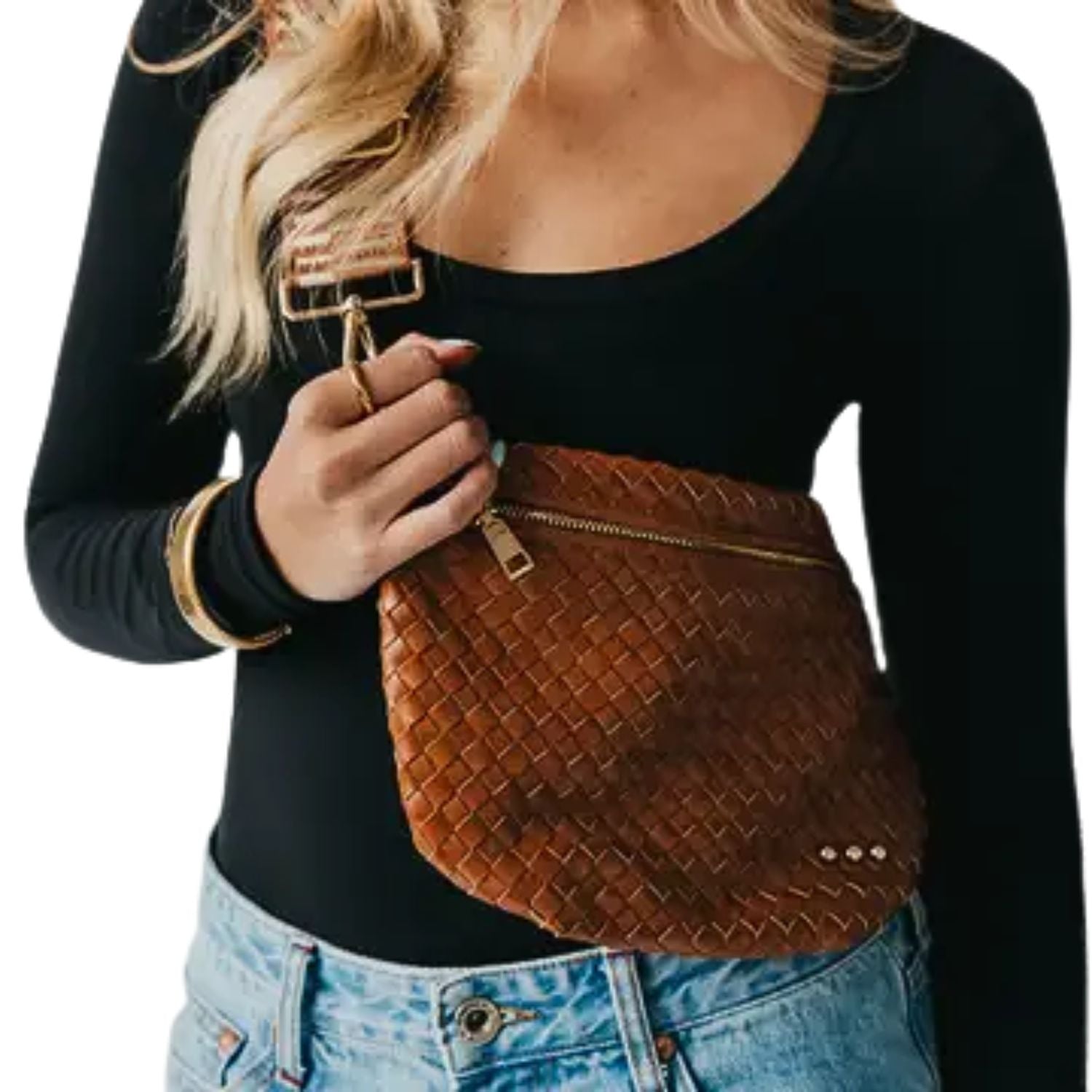 Pretty Simple Westlyn Woven Crossbody Bum Bag