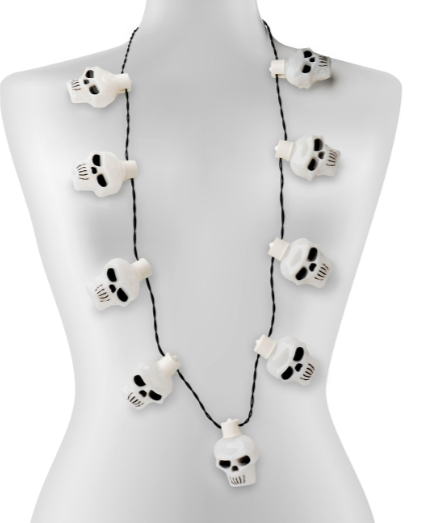 Spooky Lites, Jumbo Flashing Halloween Necklace, Assorted