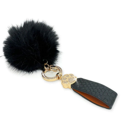 Jacqueline Kent Faux Fur Fantasy Pendant Keychain