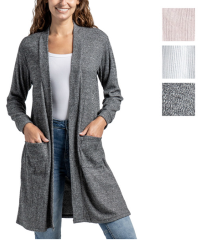 Loved + Adored Womens Colorblock Cardigan Sweater