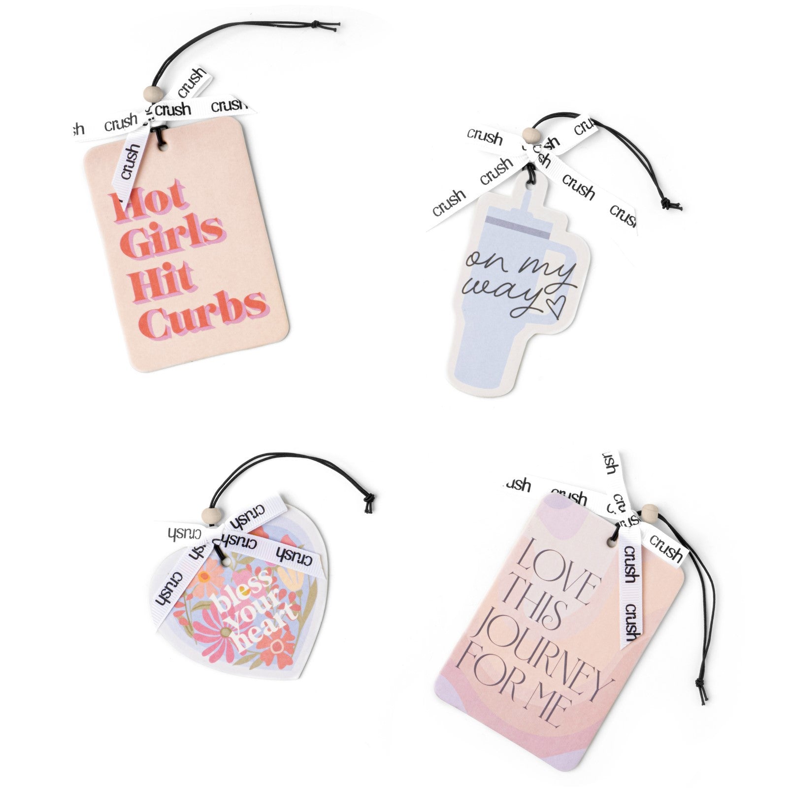 Crush Stay in Your Lane Fun Phrases Hanging Car Air Freshener