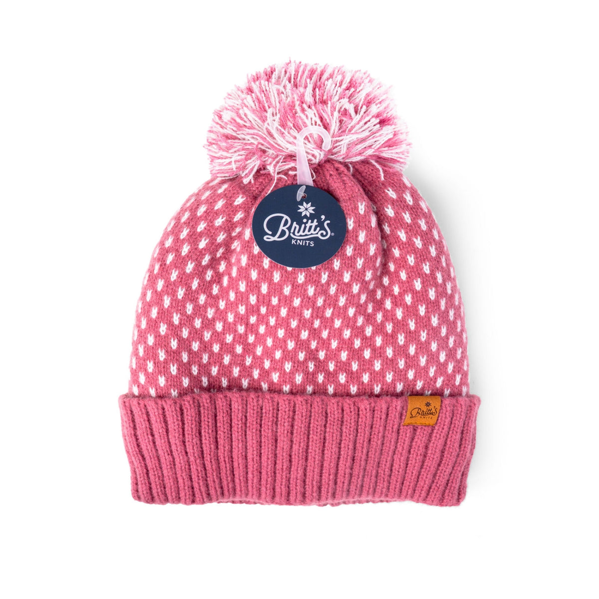 Britt's Knits Arrow Pattern Highland Pom Hat