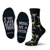 Two Left Feet Printed Adult Sock, Big Feet