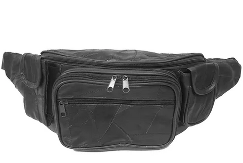 Roma Leathers Lambskin Leather Fanny Pack Waist Bag