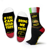 Two Left Feet Printed Adult Sock, Big Feet