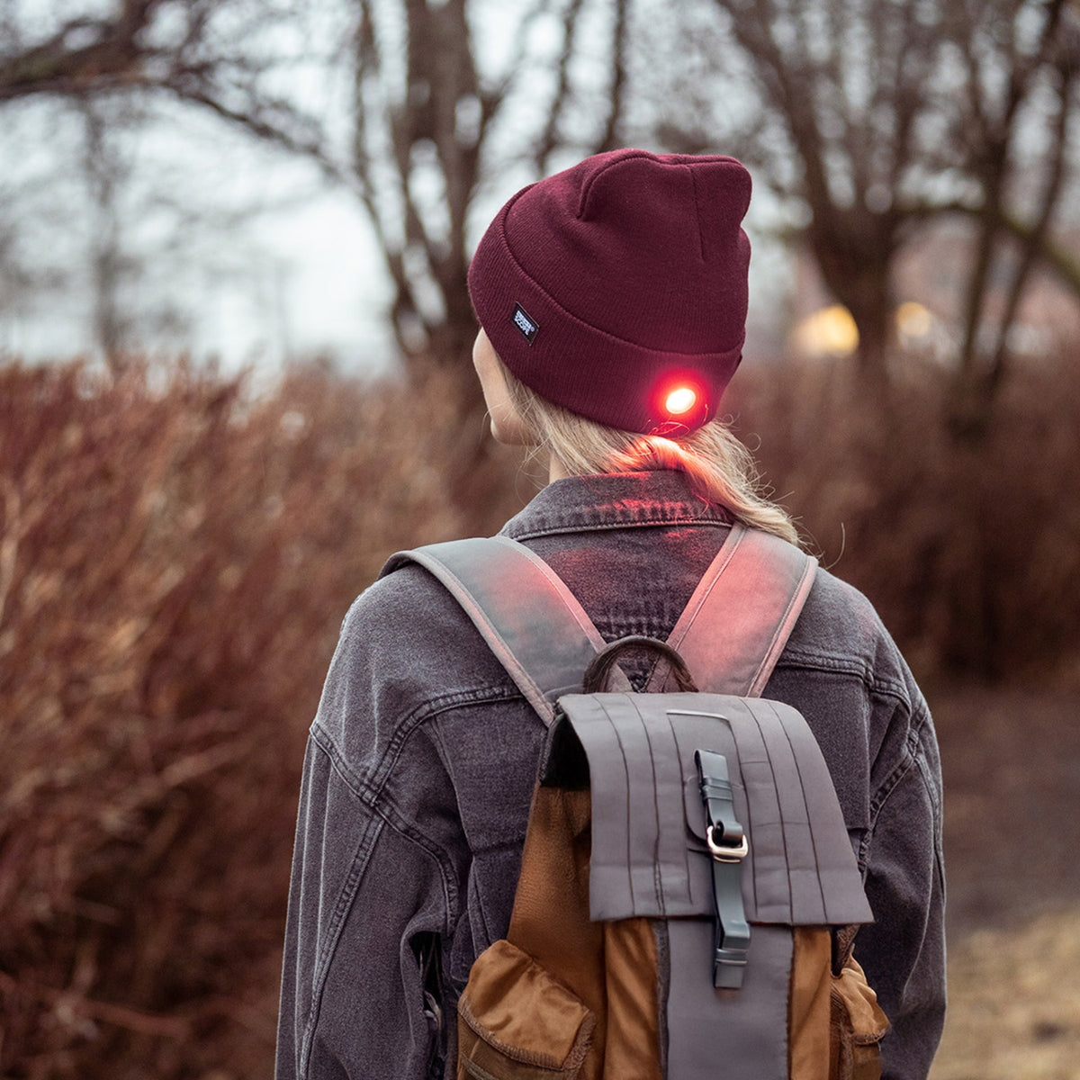 Night Scope Night Watch Women's Rechargeable LED Beanie