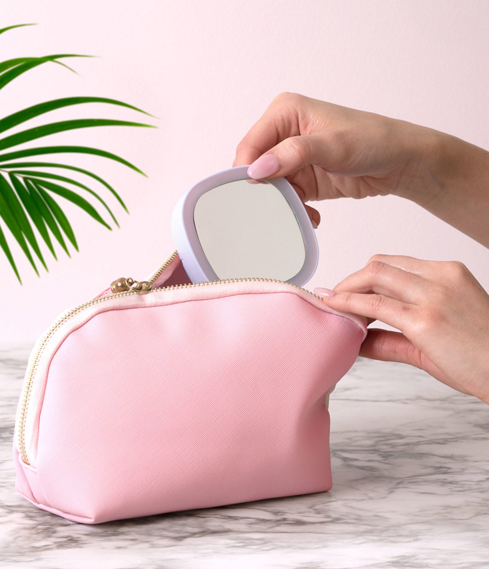 Lemon Lavender Ready, Set, Glow Mini LED Makeup Mirror