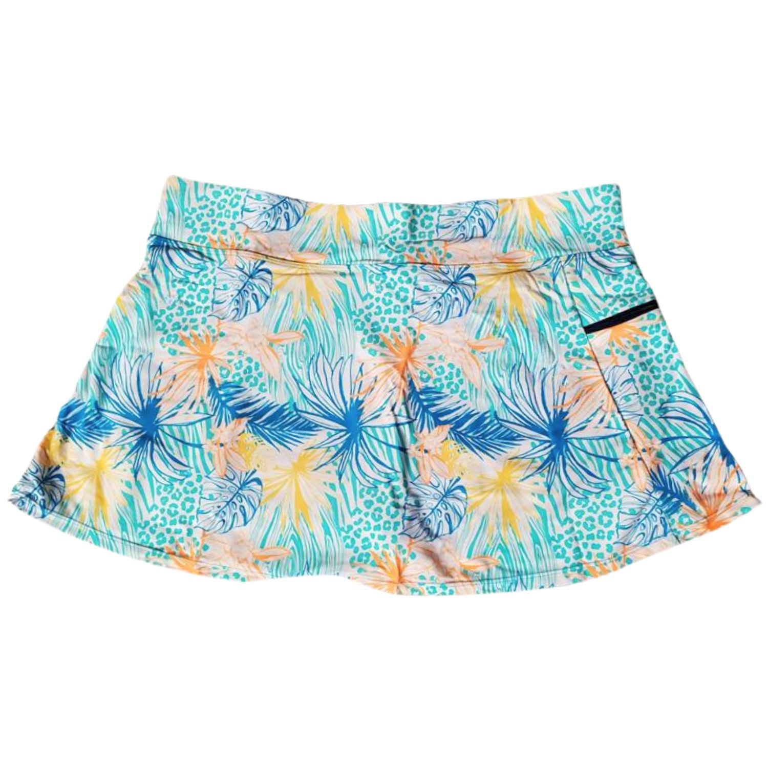 Heat Swimwear Womens Side Zipper with Pockets, Waikiki Beach