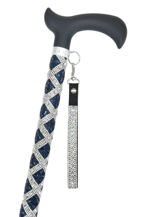 Jacqueline Kent Mariners Cross Collection Adjustable Aluminum Crystal Cane