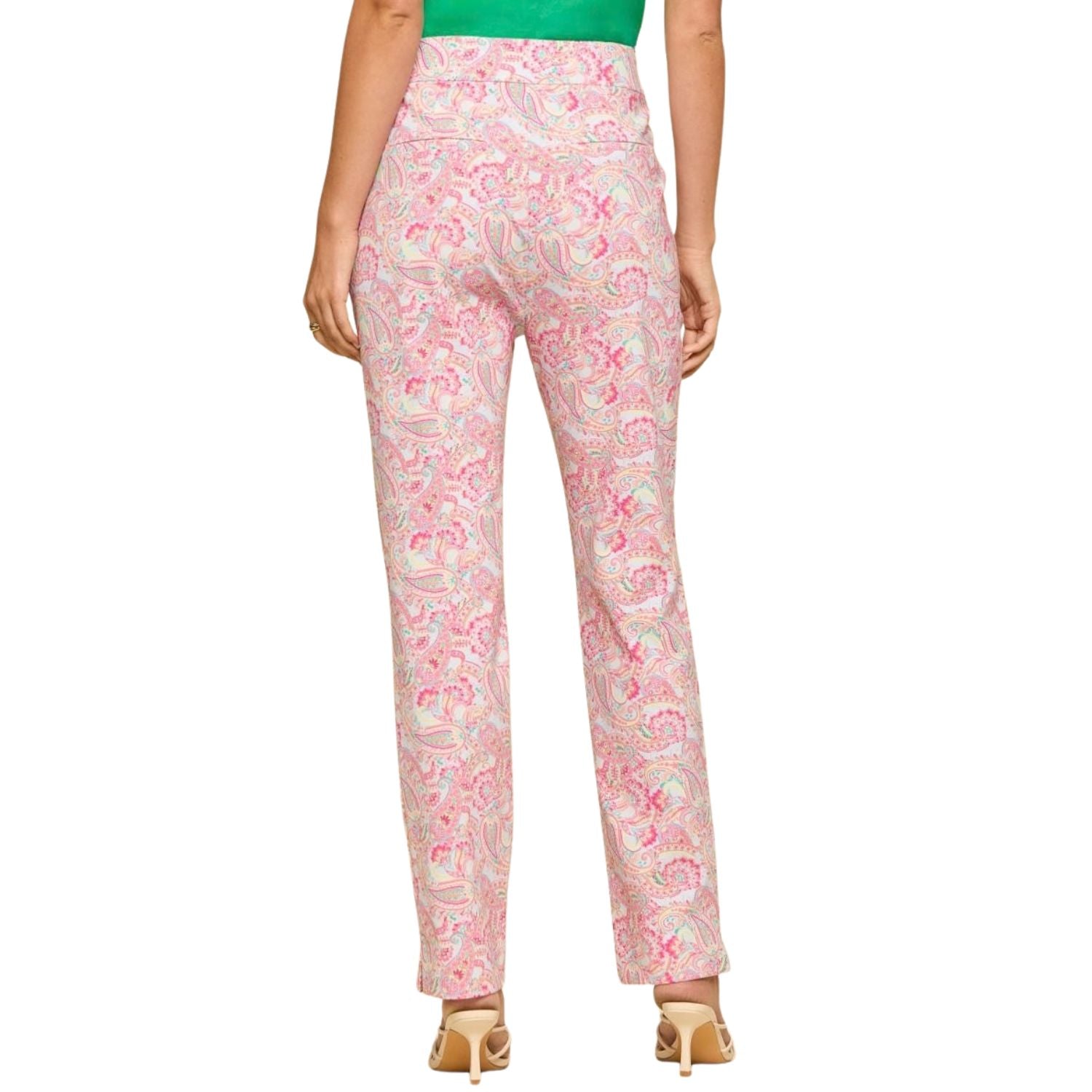 Dear Scarlett Womens High Waist Relaxed Fit Pants, Multi