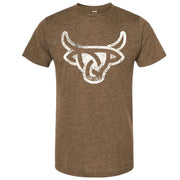Lost Calf Unisex Angus Short Sleeve Tee Shirt, Brown