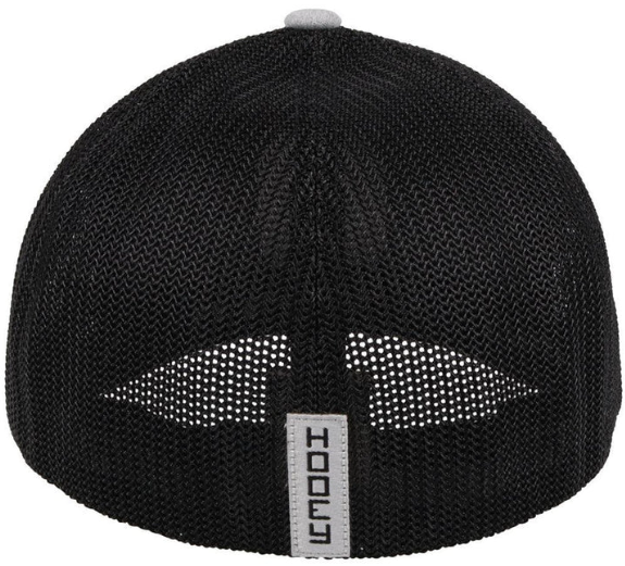 Hooey Mens Cheyenne Flexfit Curved Bill Grey and Black Hat Cap