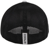 Hooey Mens Cheyenne Flexfit Curved Bill Grey and Black Hat Cap