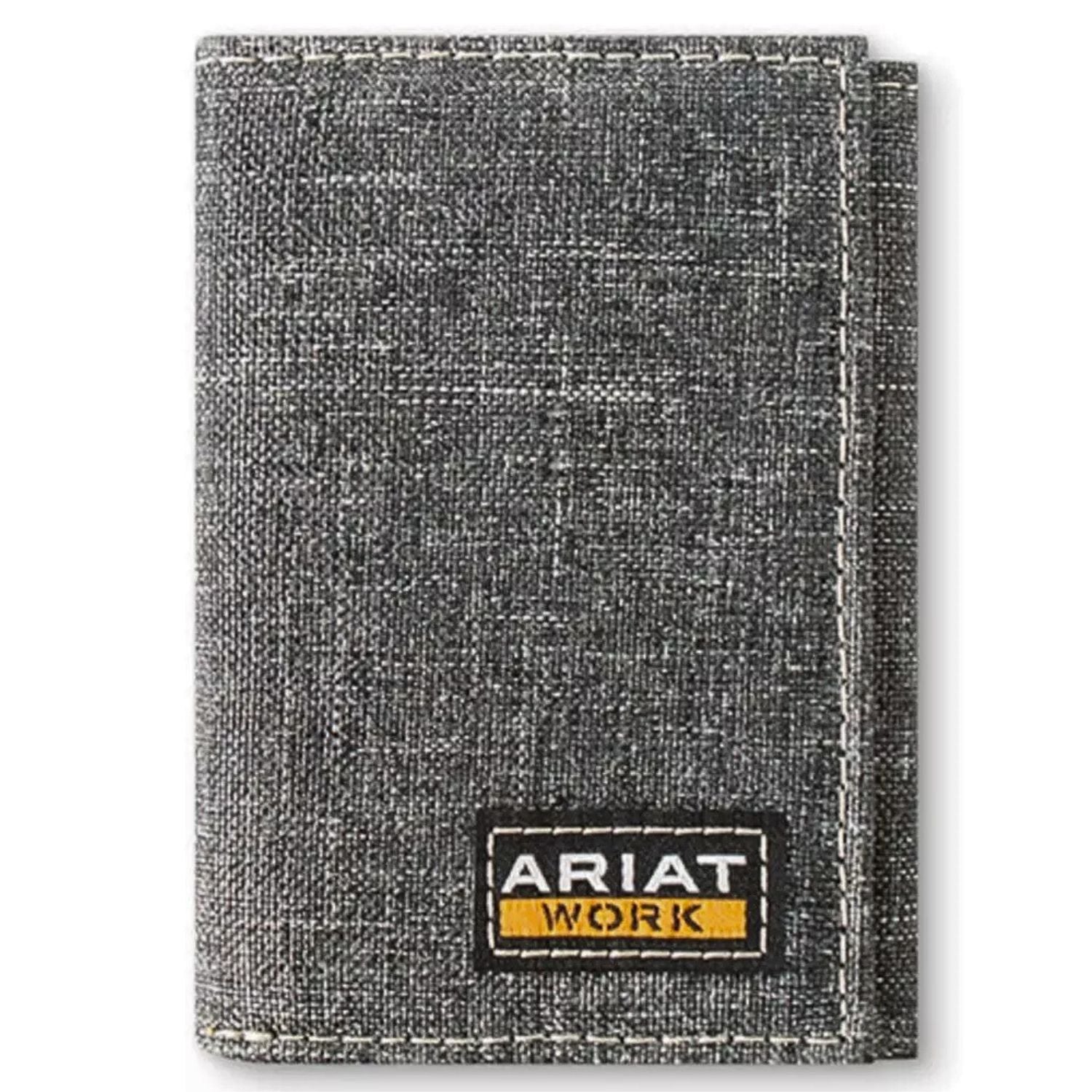 Ariat Work Mens RFID Mesh Interior Trifold Wallet