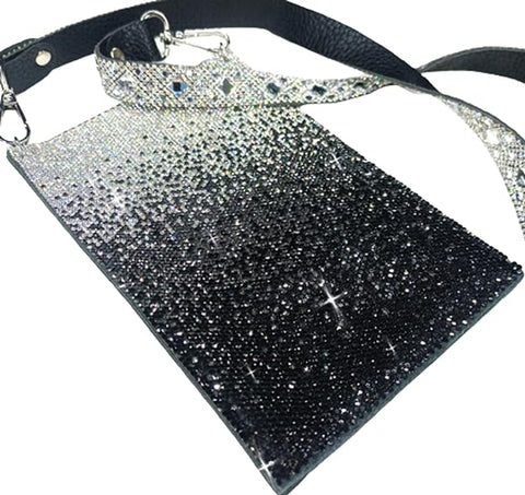 Jacqueline Kent Believe Crystal Cellphone Crossbody Purse