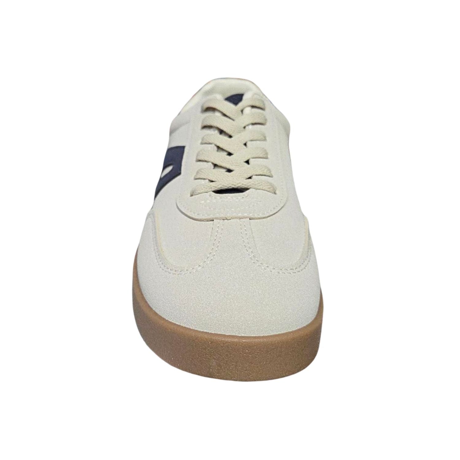 Very G Womens Retro Lace Up Throwback Sneaker, Beige