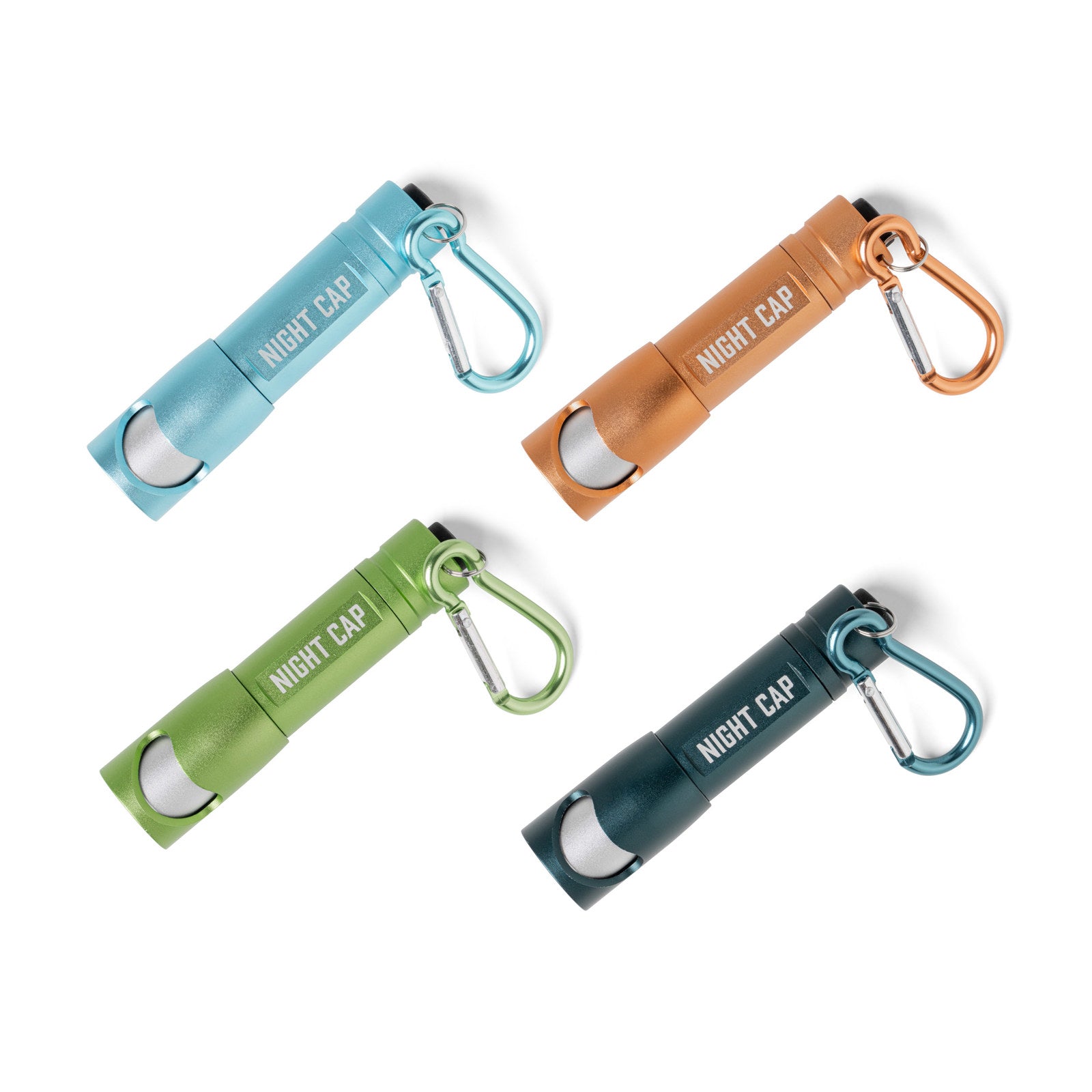 Bunk House Nightcap 2-in-1 Flashlight & Bottle Opener on a Carabiner