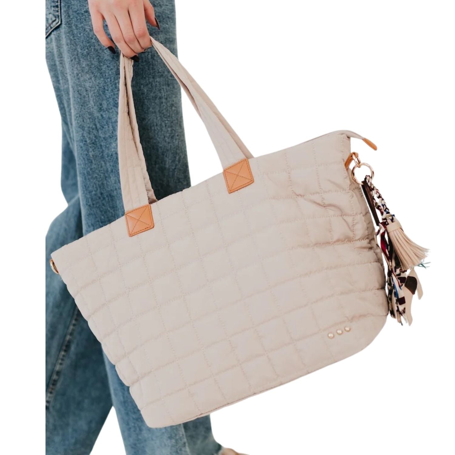 Pretty Simple Day Dreamer Quilted Travel Tote Bag