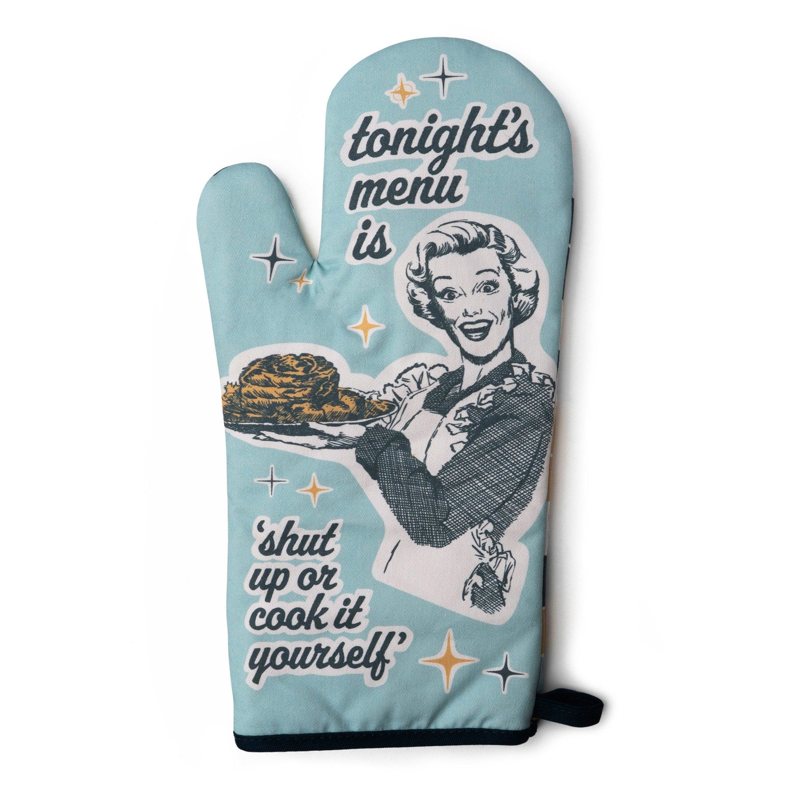 Two Left Feet Reluctant Chef Funny Phrases Oven Mitt