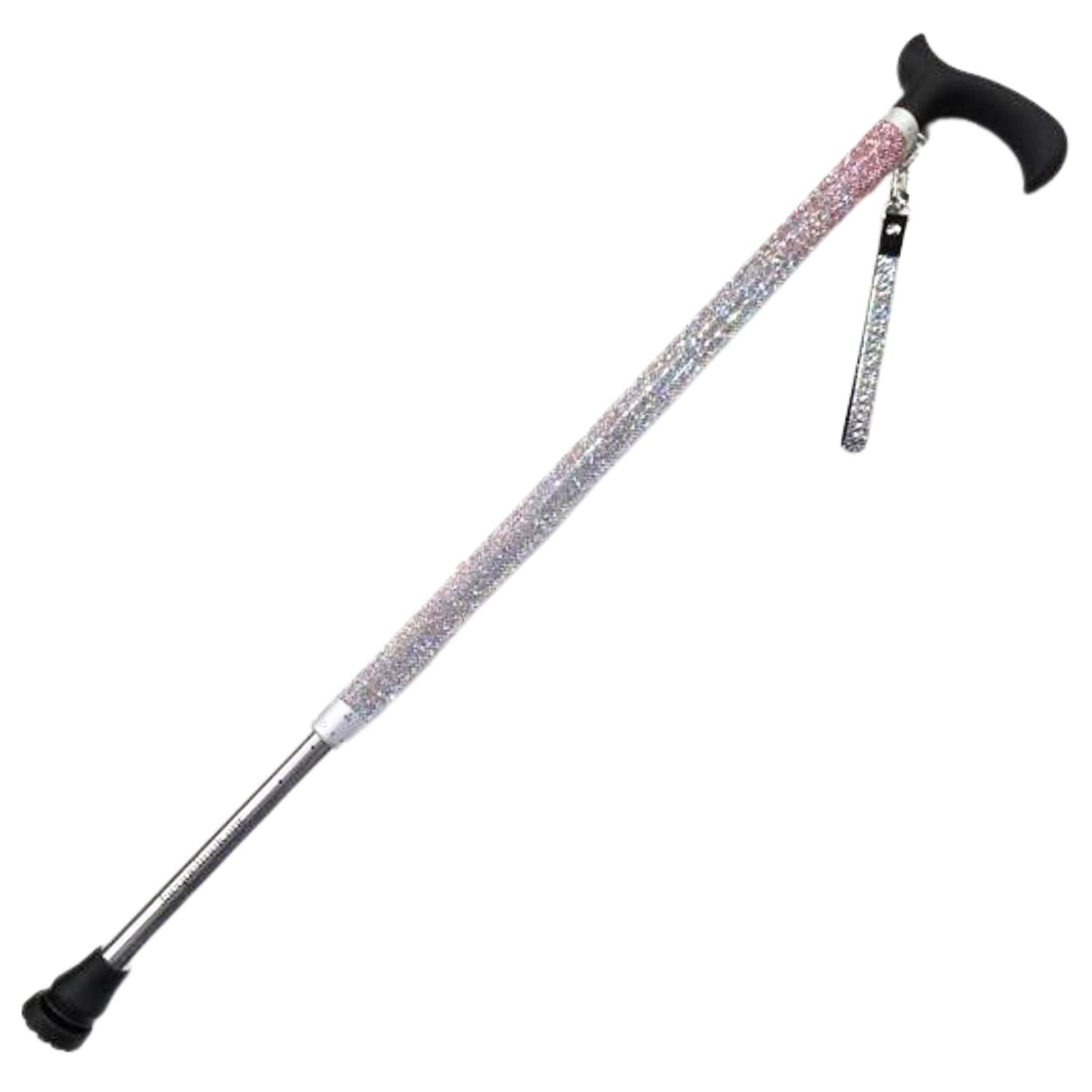 Jacqueline Kent Cupcake Collection Adjustable Crystal Rhinestone Cane (Pink)
